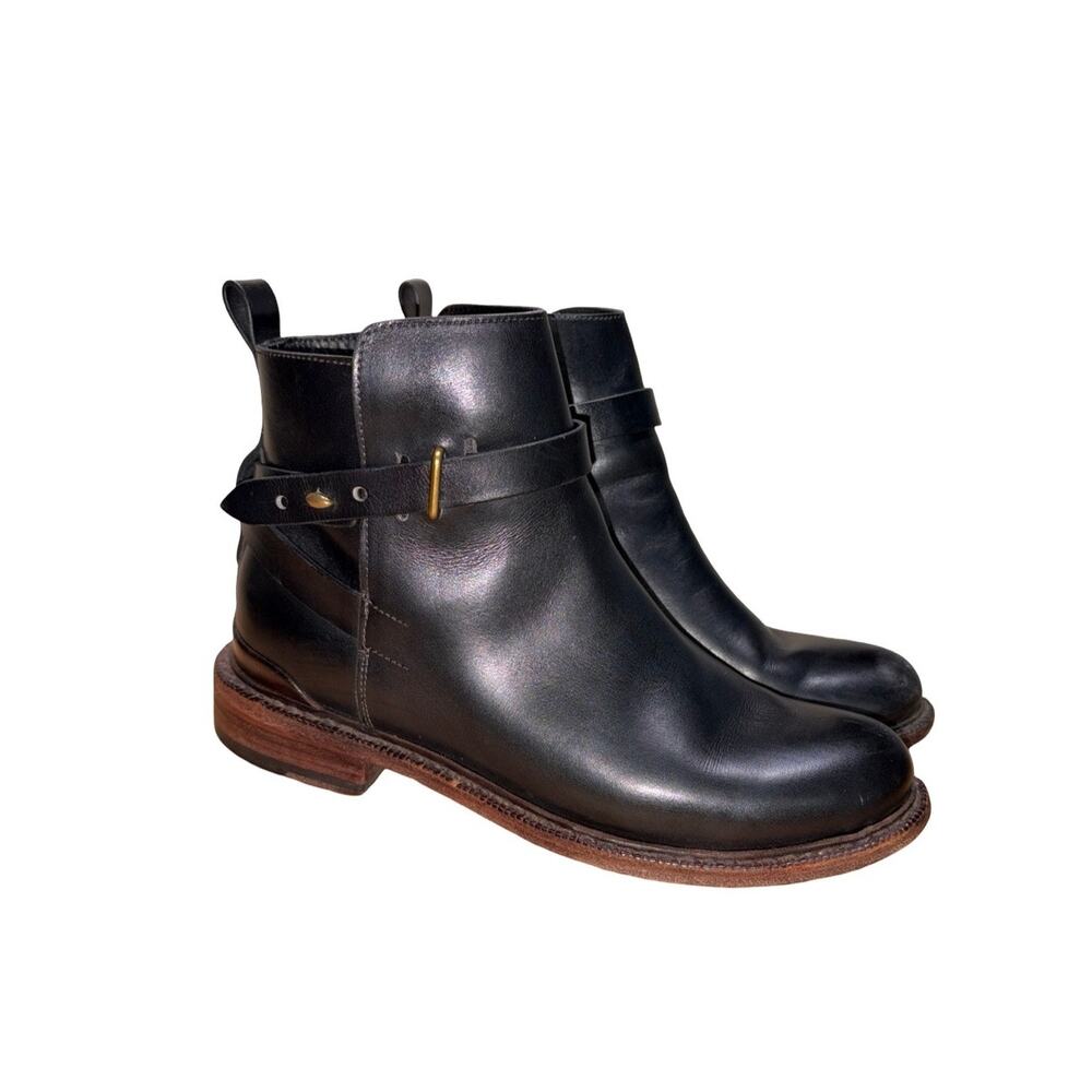 Rag & Bone New York Black Leather Ankle Boots   Size: EU 39 US 9
